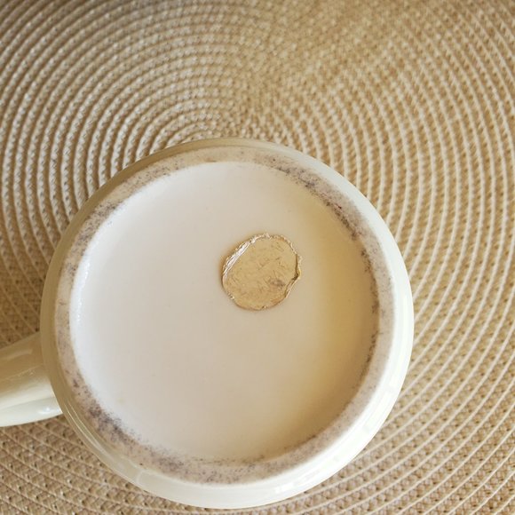 Vintage 1968 Morton Salt Coffee Mug Cup Blue Yellow “When It Rains It Pours!” - Picture 7 of 7